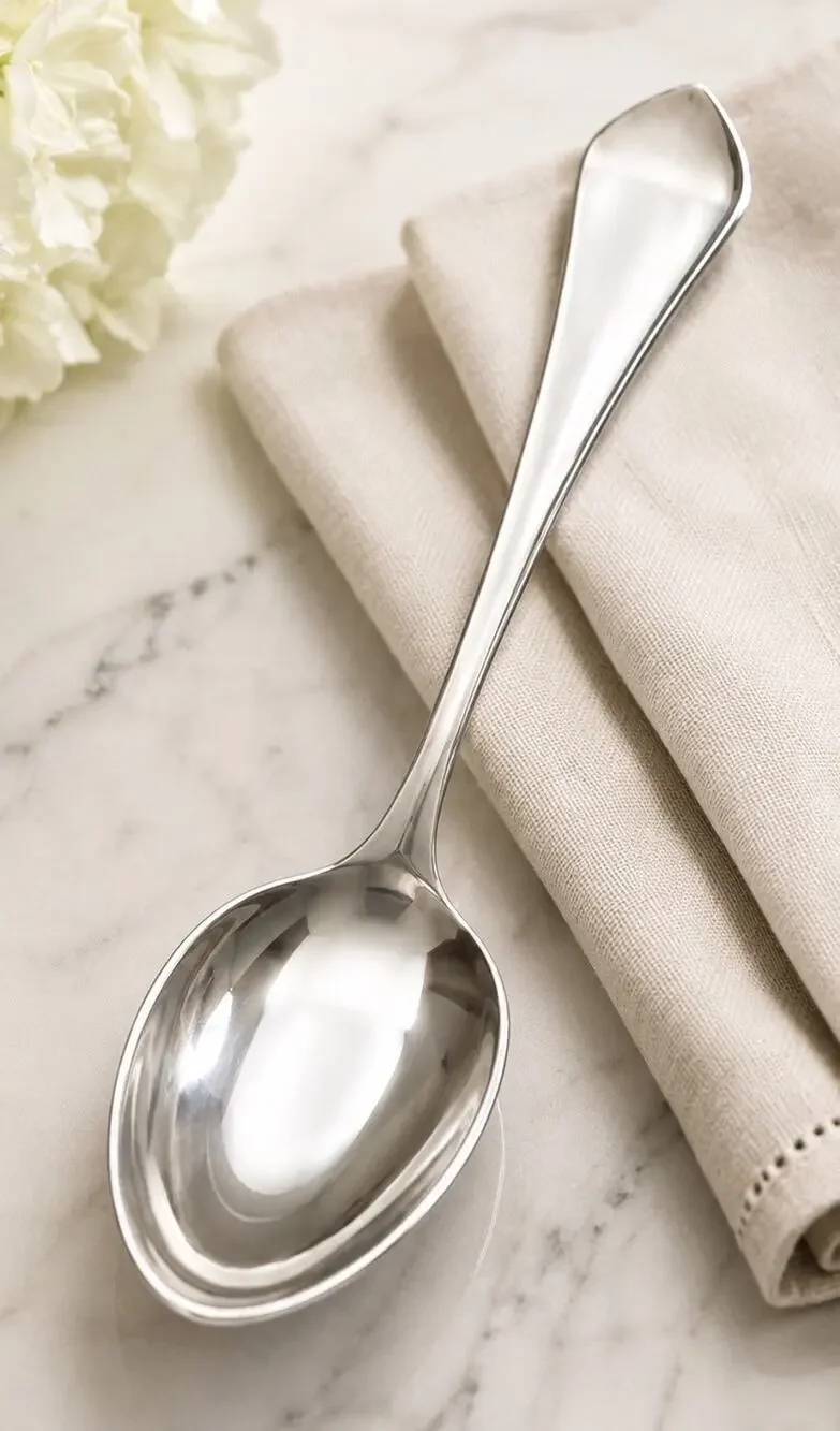 Vintage Ercuis France Silver plated Brantome Dessert Spoon